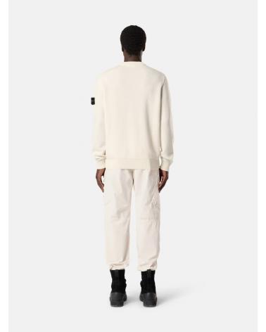 PULL  STONE ISLAND COL ROND 5100011 S011C4 0093 IVOIRE