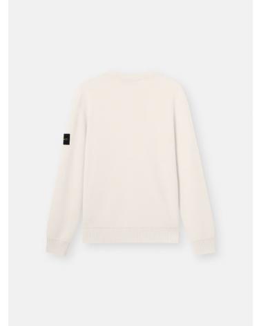 PULL  STONE ISLAND COL ROND 5100011 S011C4 0093 IVOIRE