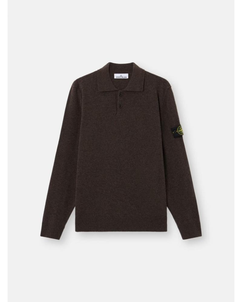 PULL POLO STONE ISLAND 5100018  S00B4  0M60 GRIS Mélangé