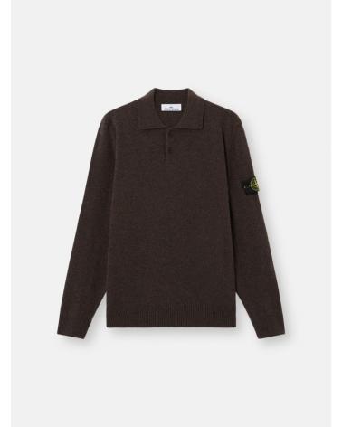 PULL POLO STONE ISLAND 5100018  S00B4  0M60 GRIS Mélangé