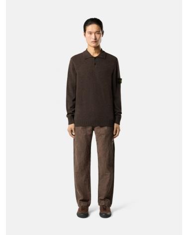 PULL POLO STONE ISLAND 5100018  S00B4  0M60 GRIS Mélangé