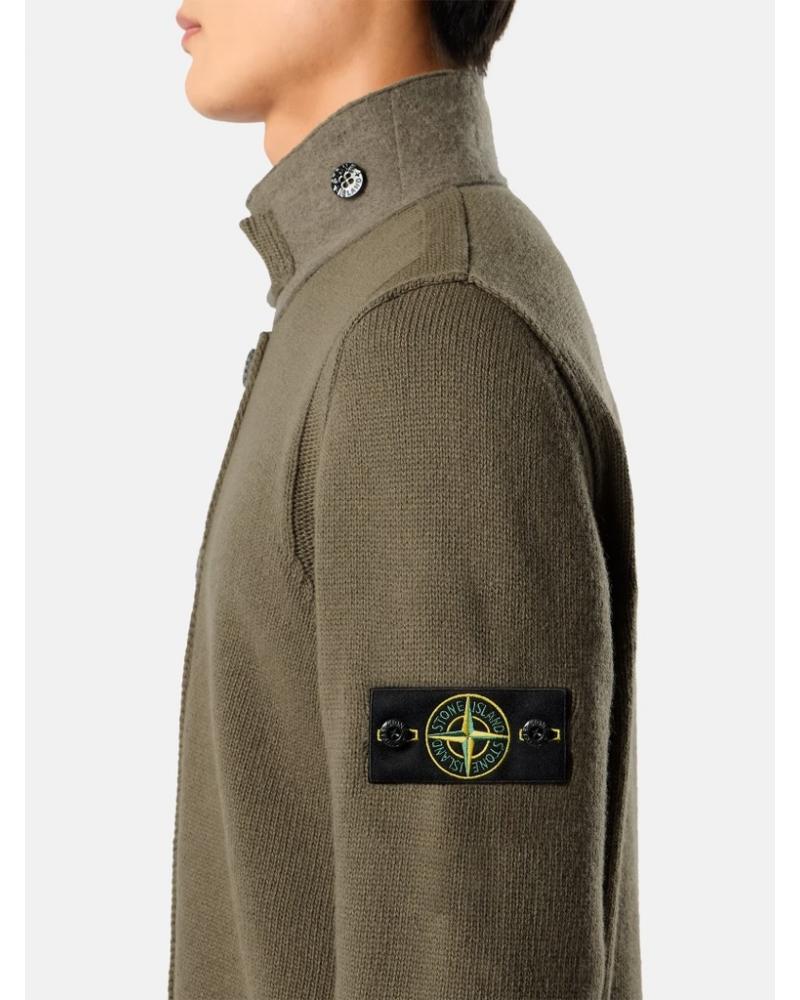 CARDIGAN BOUTONNÈ 5100047 S00A3 005G VERT MILITAIRE