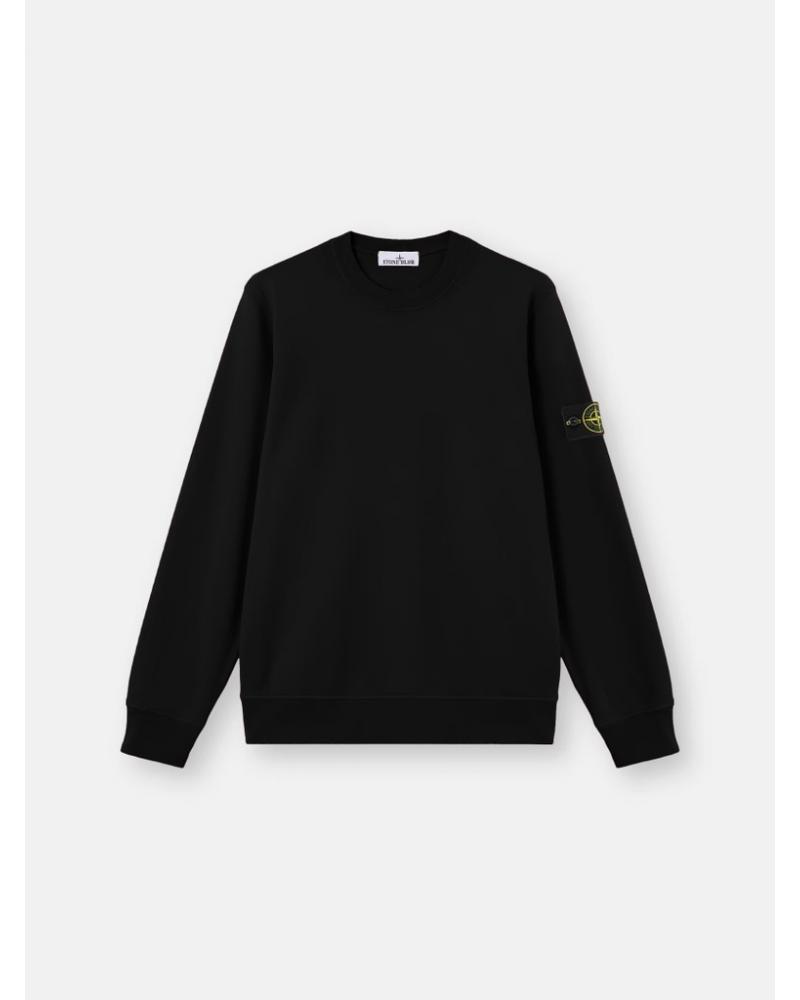 SWEAT STONE ISLAND 6100060  S000510029 ORGANIC COTTON FLEECE NOIR