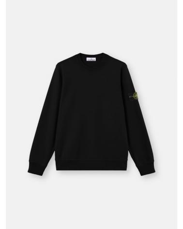 SWEAT STONE ISLAND 6100060  S000510029 ORGANIC COTTON FLEECE NOIR