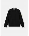 SWEAT STONE ISLAND 6100060  S000510029 ORGANIC COTTON FLEECE NOIR