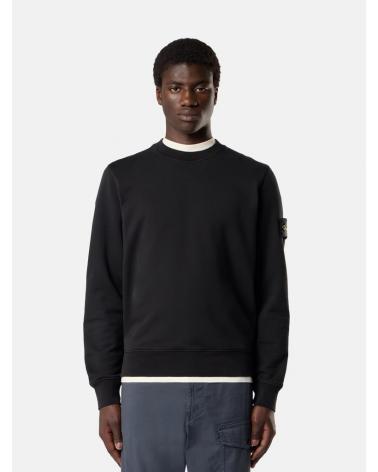 SWEAT STONE ISLAND 6100060  S000510029 ORGANIC COTTON FLEECE NOIR
