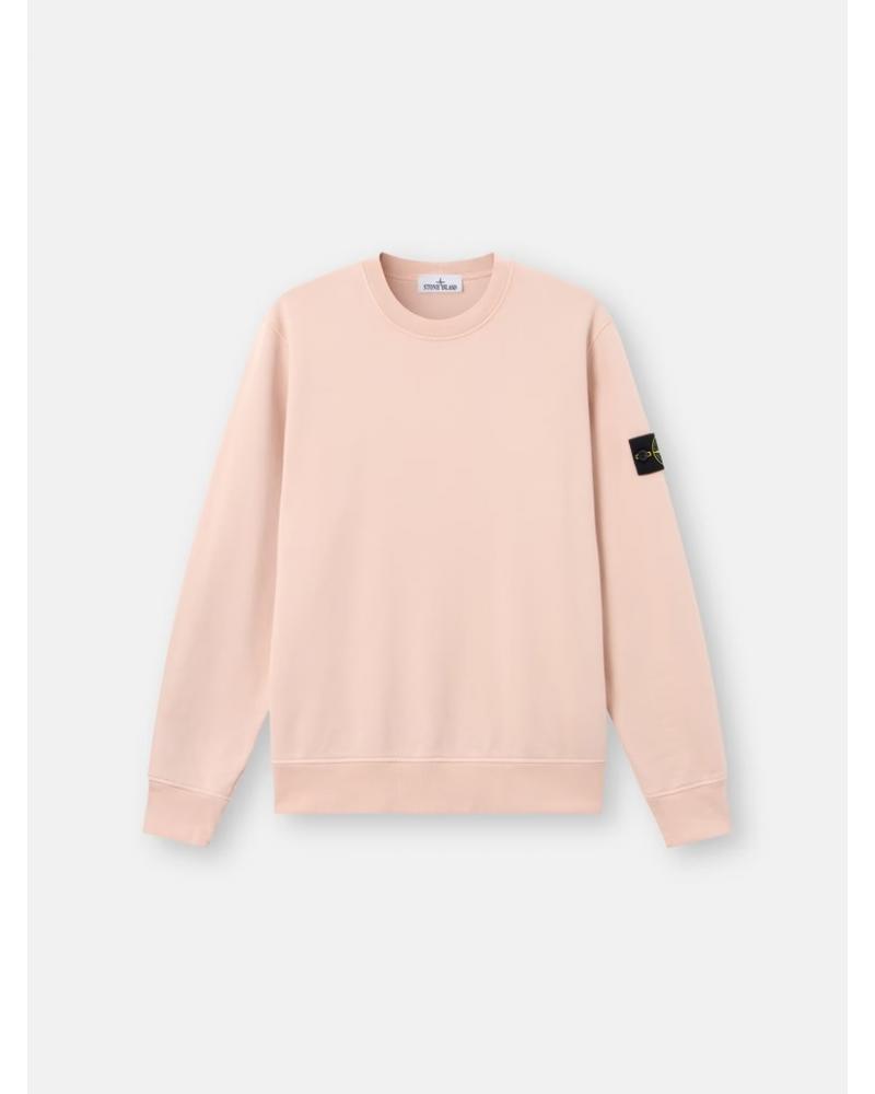 SWEAT STONE ISLAND 6100060  S00051 005G ORGANIC COTTON FLEECE ROSE ANTIQUE