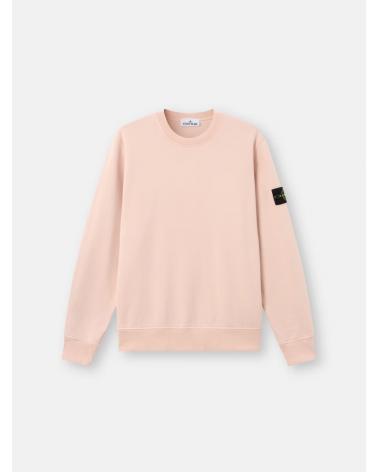 SWEAT STONE ISLAND 6100060  S00051 005G ORGANIC COTTON FLEECE ROSE ANTIQUE
