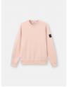 SWEAT STONE ISLAND 6100060  S00051 005G ORGANIC COTTON FLEECE ROSE ANTIQUE