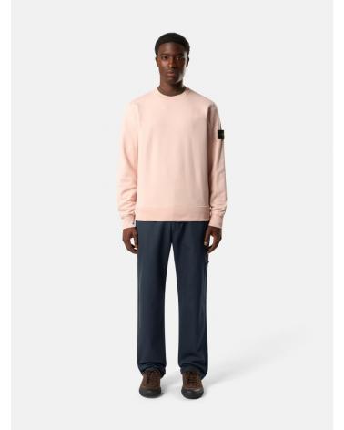 SWEAT STONE ISLAND 6100060  S00051 005G ORGANIC COTTON FLEECE ROSE ANTIQUE