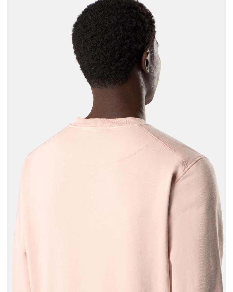 SWEAT STONE ISLAND 6100060  S00051 005G ORGANIC COTTON FLEECE ROSE ANTIQUE