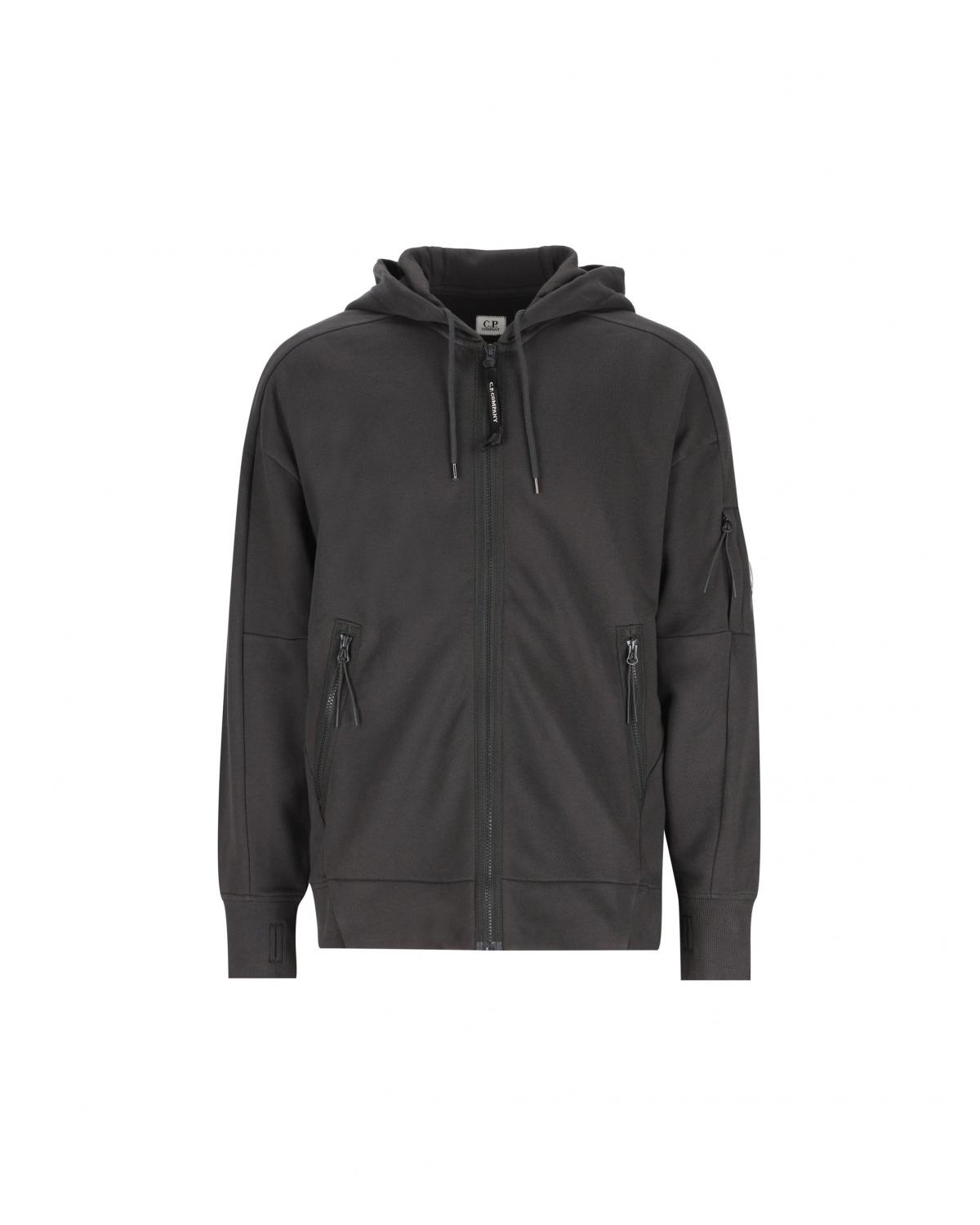 GILET SWEAT ZIPPÈ HOODED SS716A  985 GRIS ANTRACITE