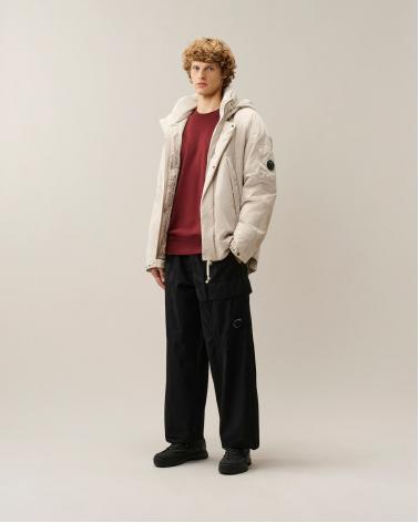 SWEAT C.P.COMPANY DIAGONAL RAISED CREW NECK SS713A  592Andorra Red Bordeaux