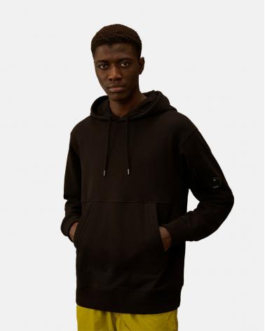 SWEAT C.P COMPANY HOODED  SS714 999 NOIR