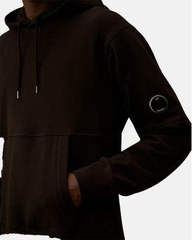 SWEAT C.P COMPANY HOODED  SS714 999 NOIR