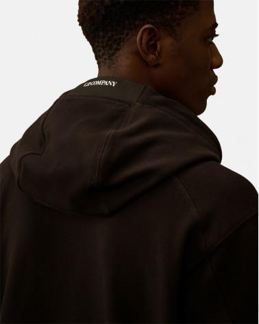 SWEAT C.P COMPANY HOODED  SS714 999 NOIR