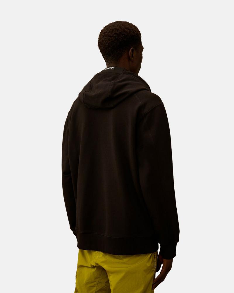 SWEAT C.P COMPANY HOODED  SS714 999 NOIR