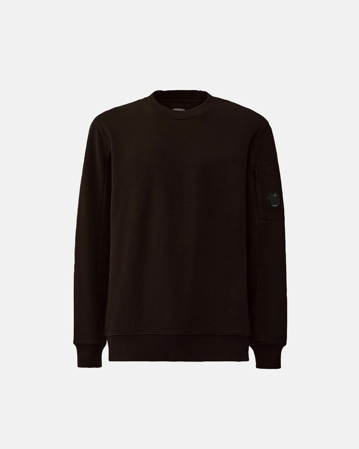 SWEAT C.P.COMPANY DIAGONAL RAISED CREWNECK SS713A  999 NOIR