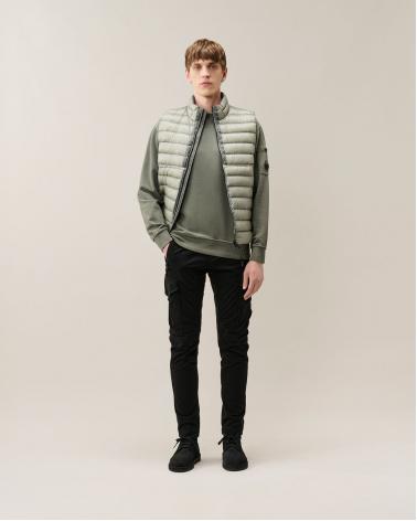 SWEAT CREW NECK BRUSHED EMERIZED DIAGONAL FLEECE C.P. COMPANY SS192A 356 VERT