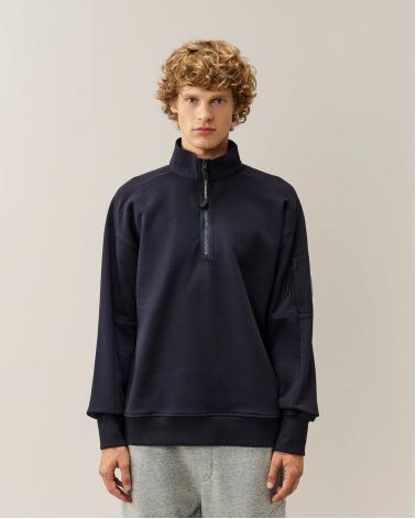 Sweat Half Zip C.P Company SS033 888 Marine