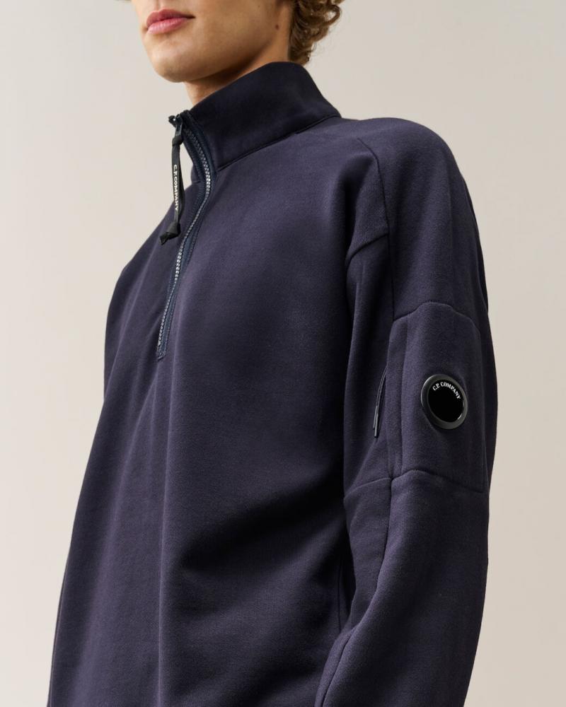 Sweat Half Zip C.P Company SS033 888 Marine