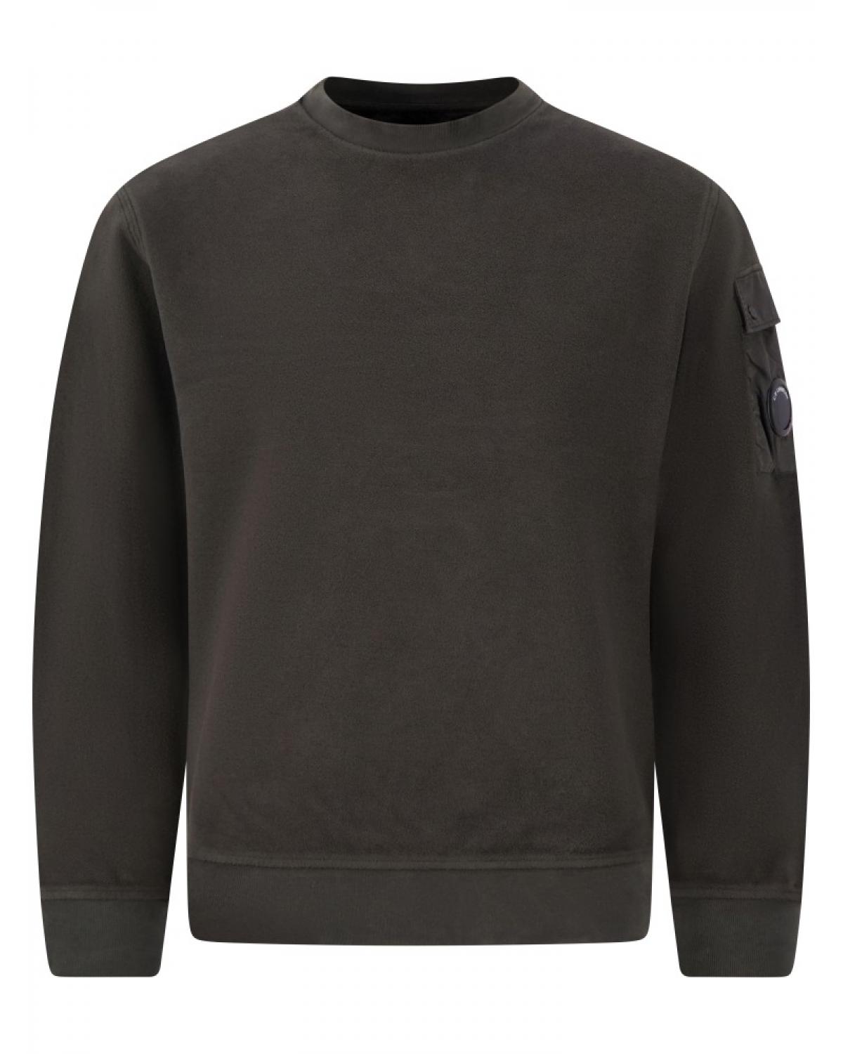 SWEAT CREW NECK BRUSHED EMERIZED DIAGONAL FLEECE C.P. COMPANY SS192A 985 ANTRA