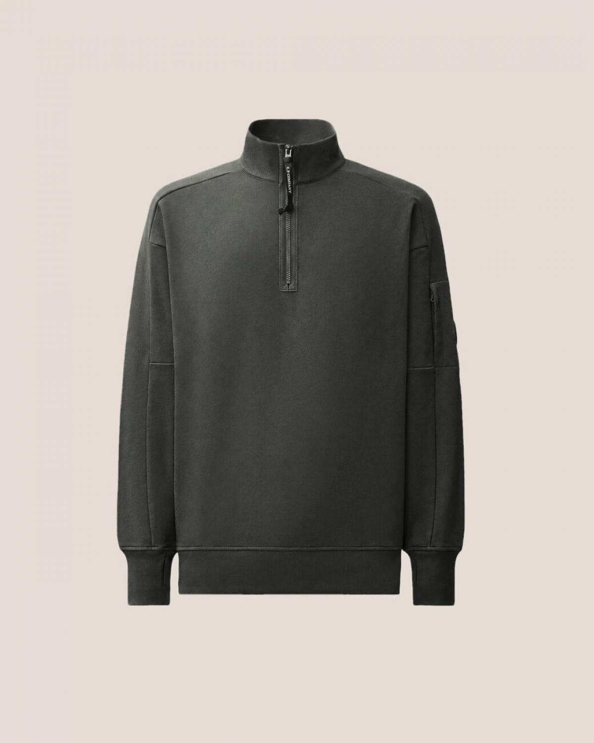 Sweat Half Zip C.P Company SS033 985 Raven Gris