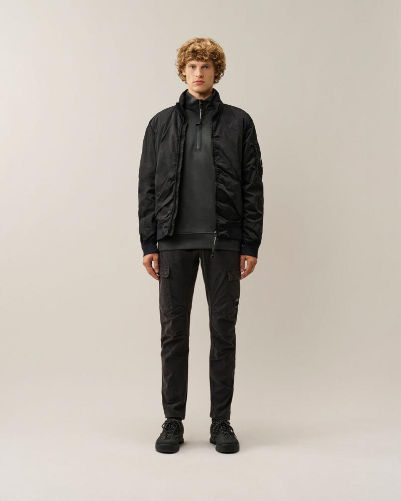 Sweat Half Zip C.P Company SS033 985 Raven Gris