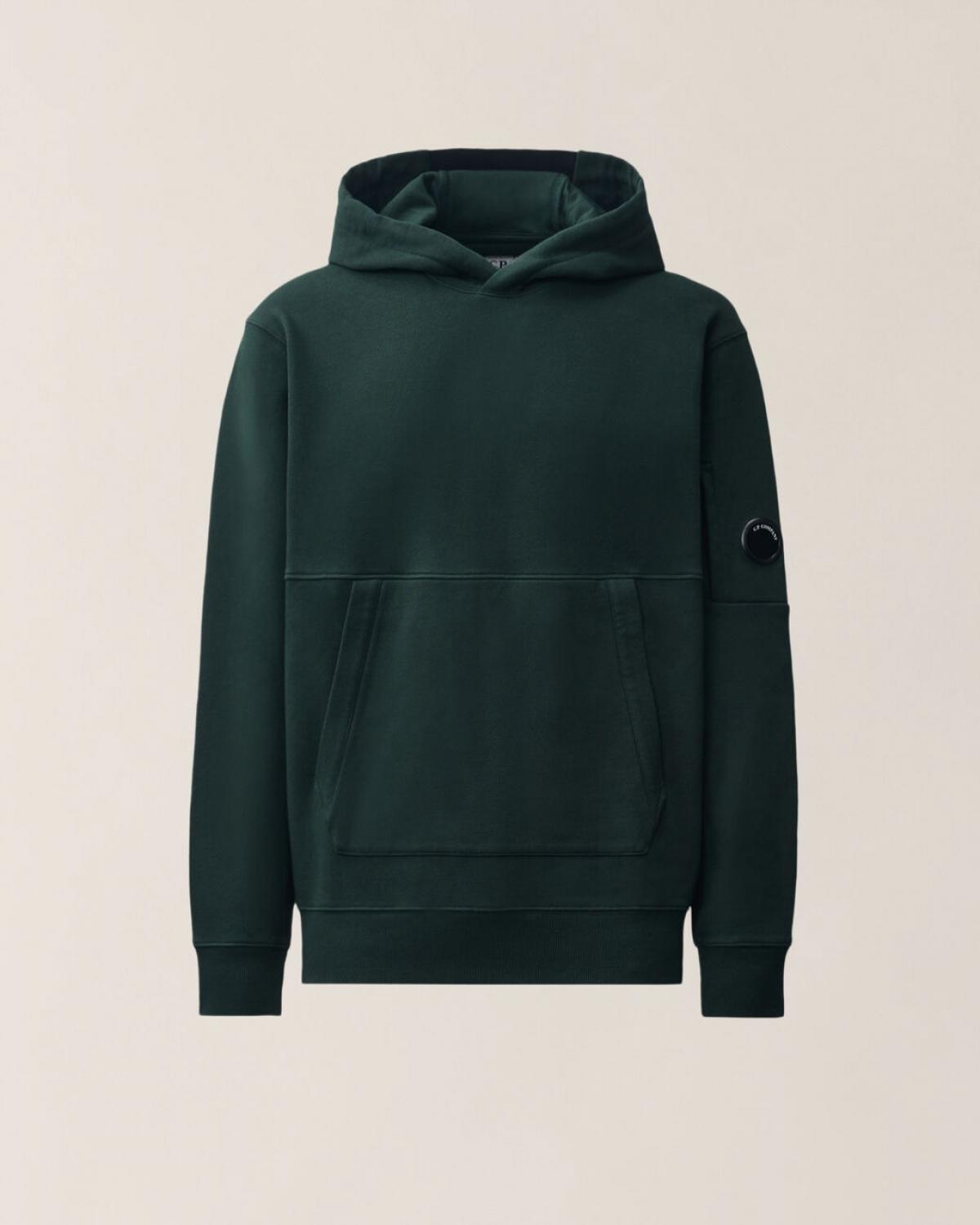 SWEAT C.P COMPANY HOODED  SS714 697 VERT