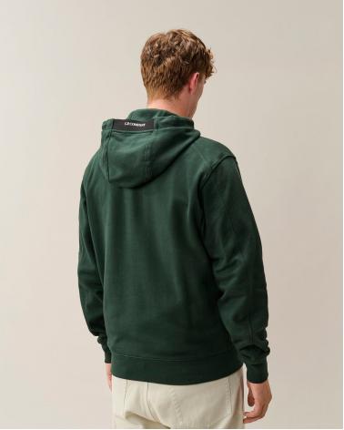 SWEAT C.P COMPANY HOODED  SS714 697 VERT