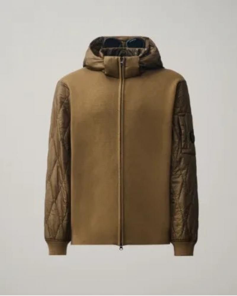 BLOUSON  CP.COMPANYGOOGLE CMKN167A 340 MARRON BRIQUE
