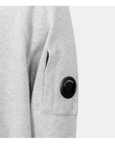 CARDIGAN CP.COMPANY ZIPPE H00DED KN097A  M13 GRIS CLAIR