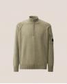 PULL CP.COMPANY  COL MONTANT DEMI ZIP MKN709A 356 Fallen ROCK VERT
