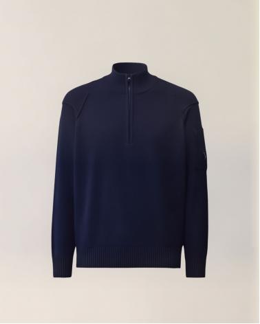 PULL CP.COMPANY  COL MONTANT DEMI ZIP MKN709A 888 MARINE