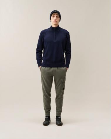 PULL CP.COMPANY  COL MONTANT DEMI ZIP MKN709A 888 MARINE