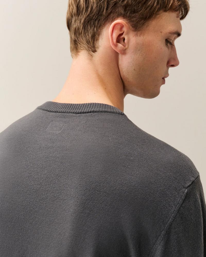 Pull col rond CP.COMPANY KN046A  Raven GRIS