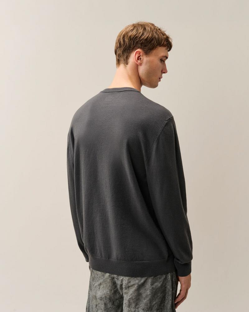 Pull col rond CP.COMPANY KN046A  Raven GRIS