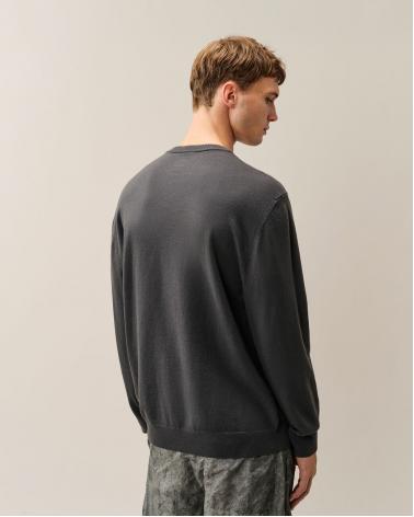 Pull col rond CP.COMPANY KN046A  Raven GRIS