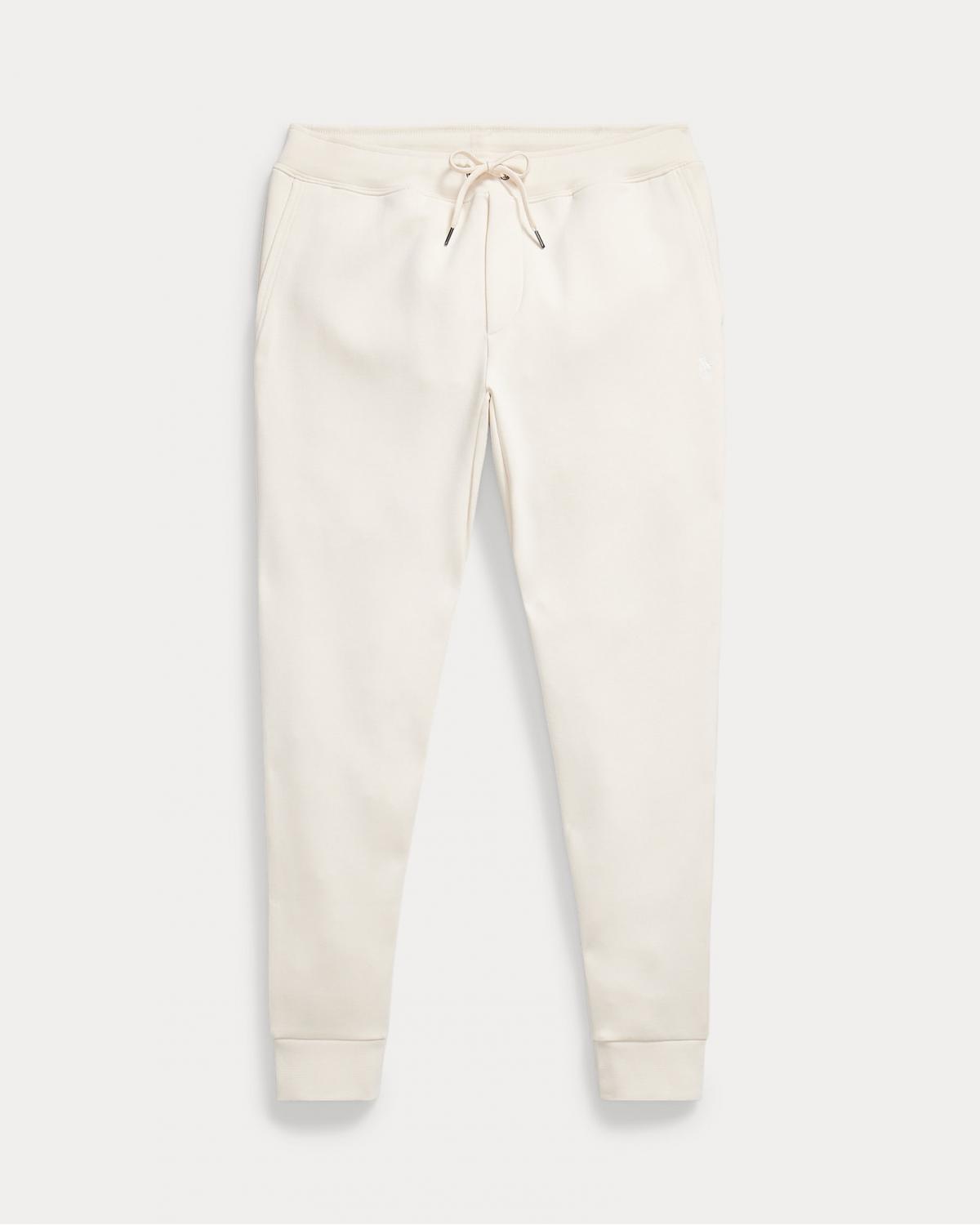 Pantalon de jogging Ralph Lauren jersey double Ivoire Ecru