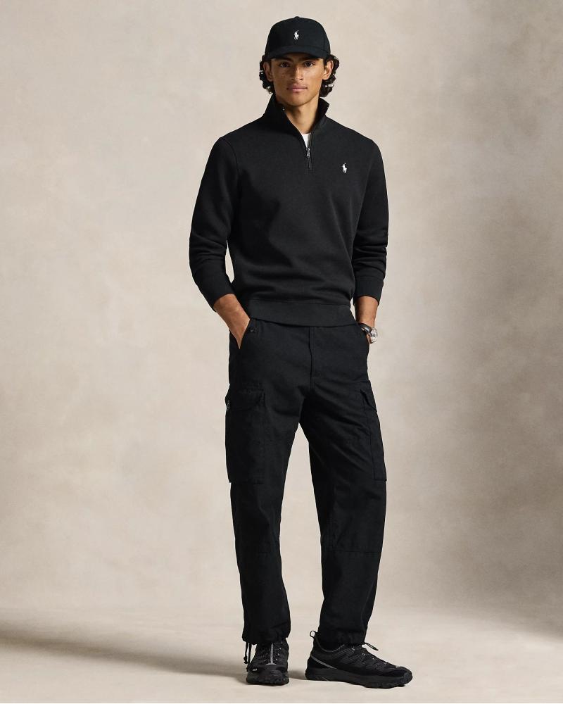 SWEAT DEMI ZIP RALH LAUREN NOIR