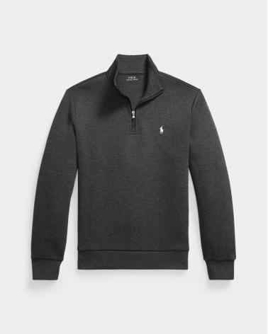 SWEAT DEMI ZIP RALH LAUREN GRIS