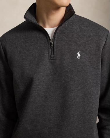 SWEAT DEMI ZIP RALH LAUREN GRIS