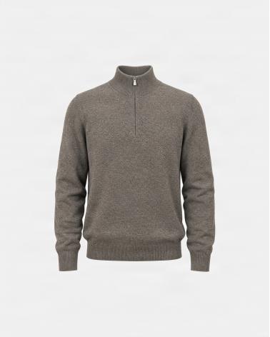 PULL POLO GRAN SASSO ZIPPÈ BEIGE