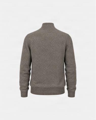 PULL POLO GRAN SASSO ZIPPÈ BEIGE