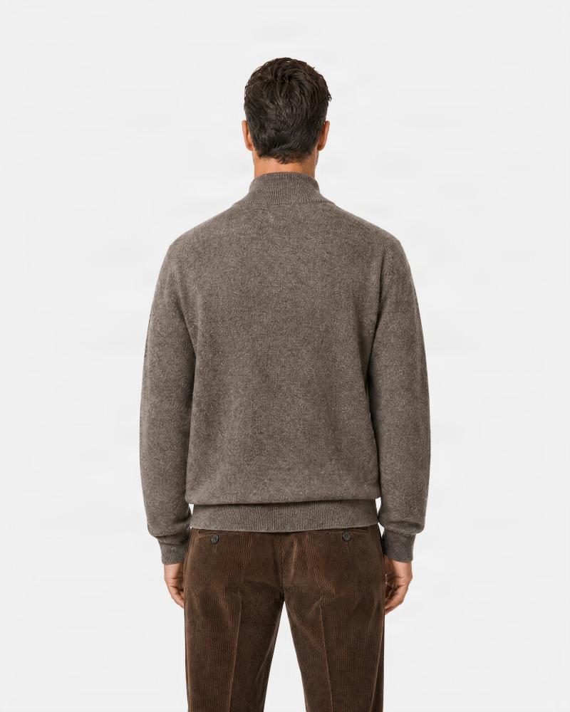PULL POLO GRAN SASSO ZIPPÈ BEIGE