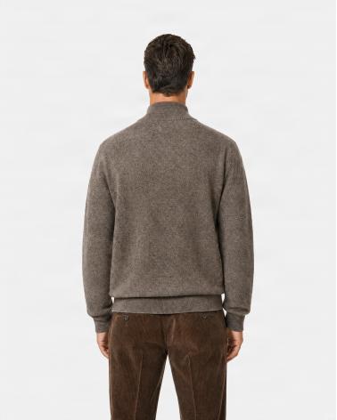 PULL POLO GRAN SASSO ZIPPÈ BEIGE
