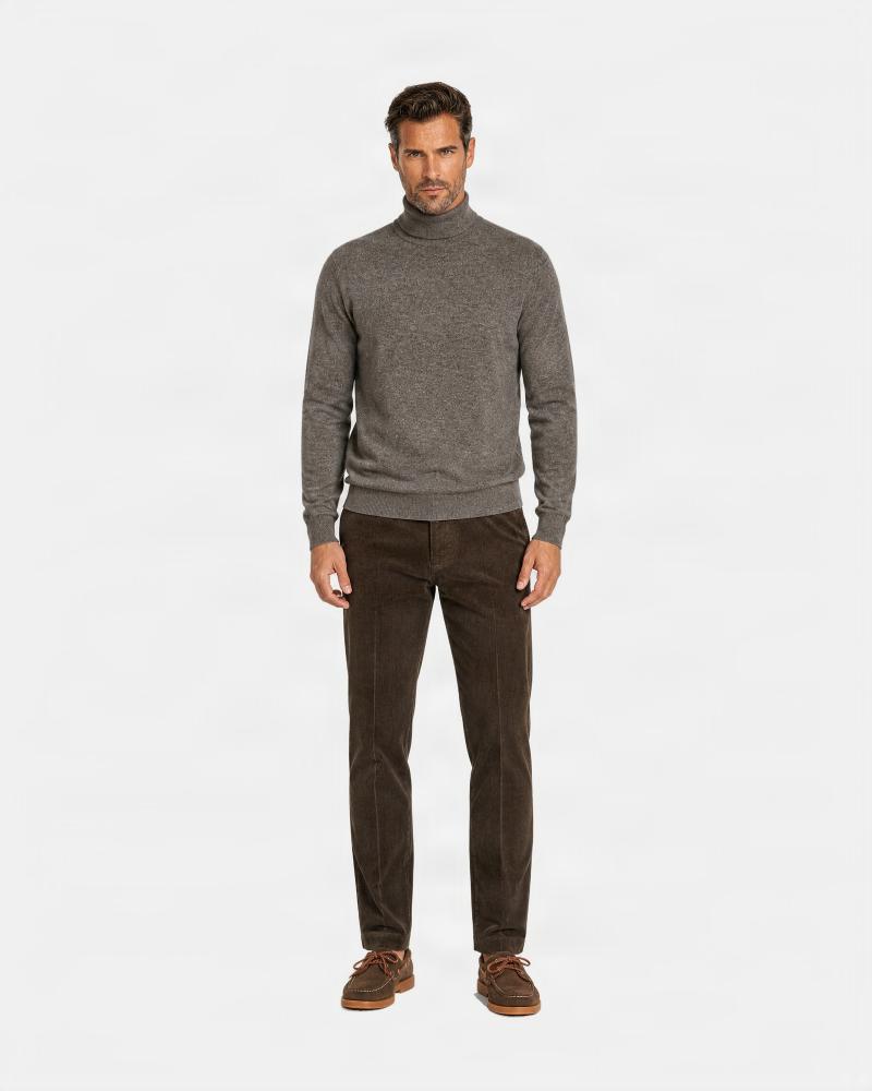 COL  ROULÈ GRAN SASSO PUR CASHMERE MARRON