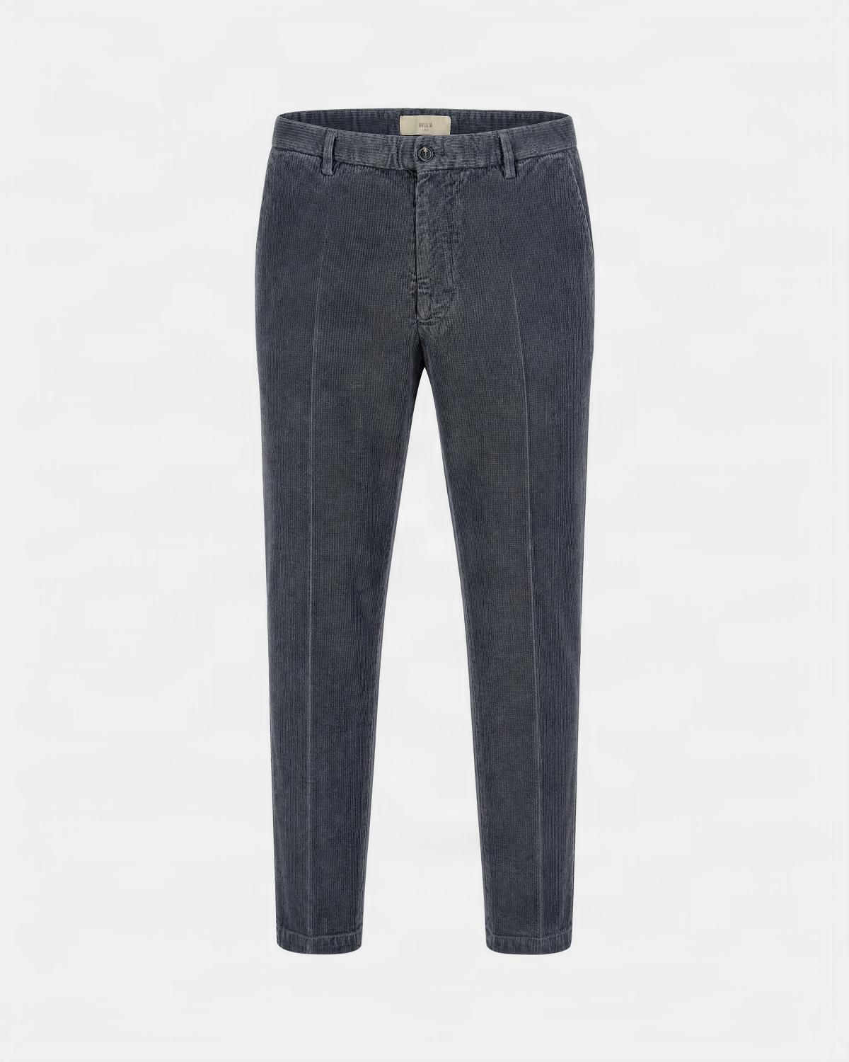 PANTALON BRIGLIA BG61 CÔTES FINES GRIS