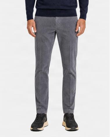PANTALON BRIGLIA BG61 CÔTES FINES GRIS