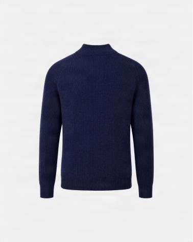 PULL D FIESOLI COL MONTANT DF0039 MARINE